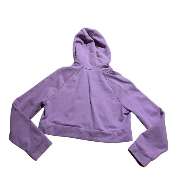 Lilac Purple Gymshark Cropped Hoodie Medium - Picture 2 of 4
